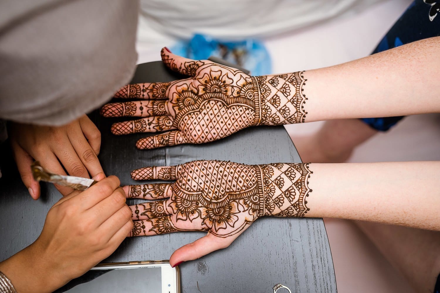 Mehndi ceremony for Edinburgh wedding